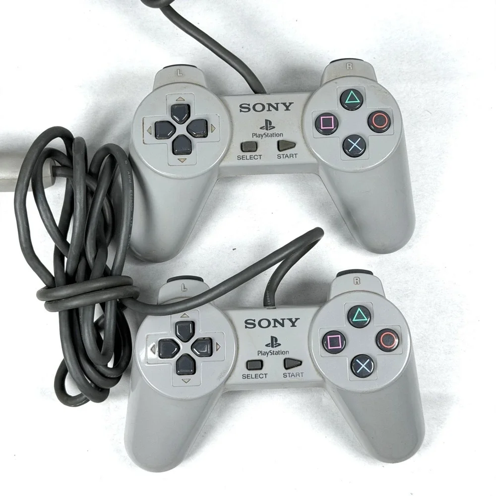 Lot of 2 Sony PlayStation 1 Original Controllers / SCPH-1080 / Tested